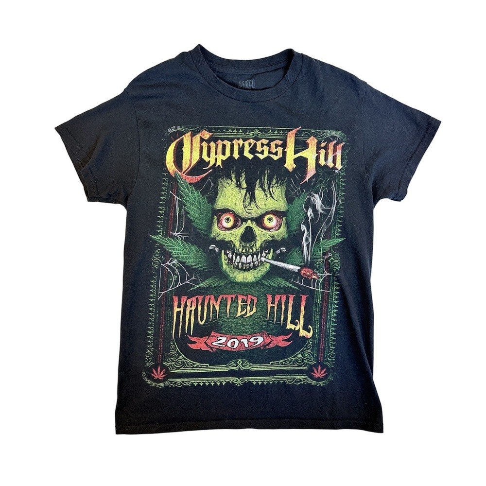 Brisco Brands Cypress Hill Haunted Hill 2019 T-Shirt Men Small Black Graphic